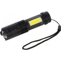 Rechargeable flashlight AARHUS, black