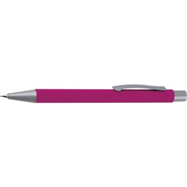 Logo trade promotional giveaway photo of: Mechanical pencil soft touch ANCONA