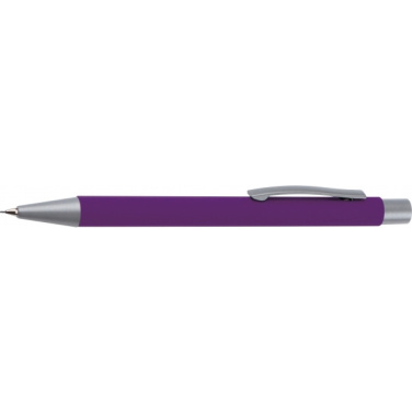 Logo trade promotional gifts picture of: Mechanical pencil soft touch ANCONA