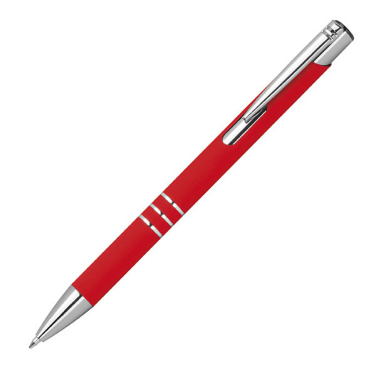 Logo trade promotional items image of: Semi gel pen soft touch DUNMORE