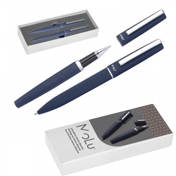 Logo trade promotional giveaway photo of: Writing set soft touch SAINTE MAXIME MoLu