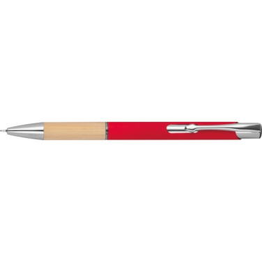 Logo trade promotional merchandise image of: Recycled ballpoint pen Naples