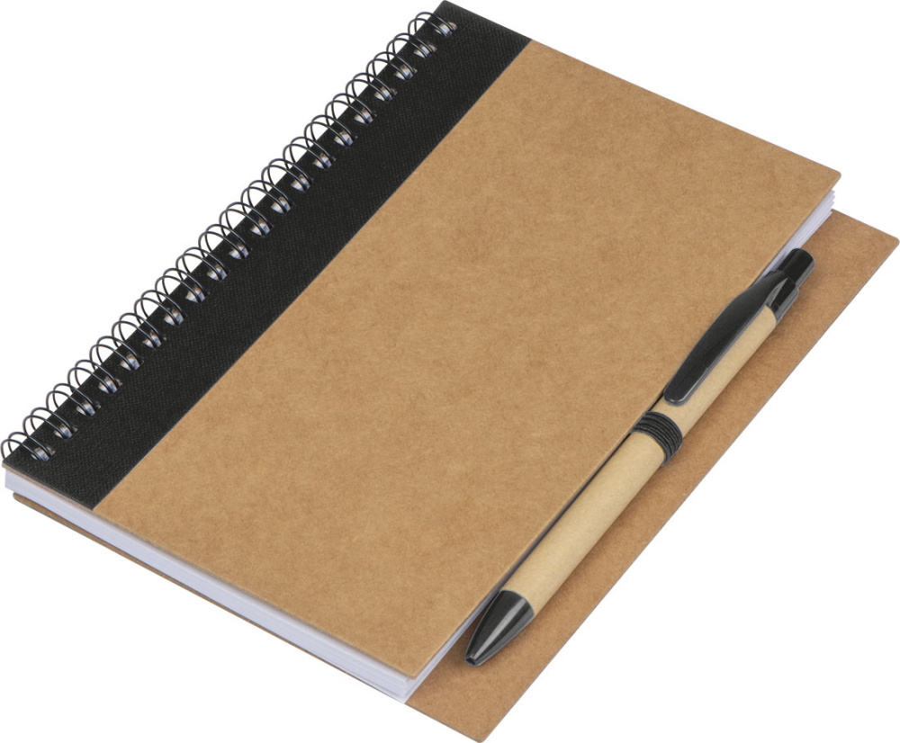 Logo trade business gifts image of: Spiral notebook Ravenna