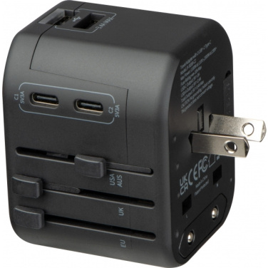 Logo trade advertising products image of: Travel Adapter Maracena