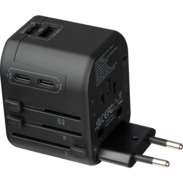 Logo trade business gift photo of: Travel Adapter Maracena