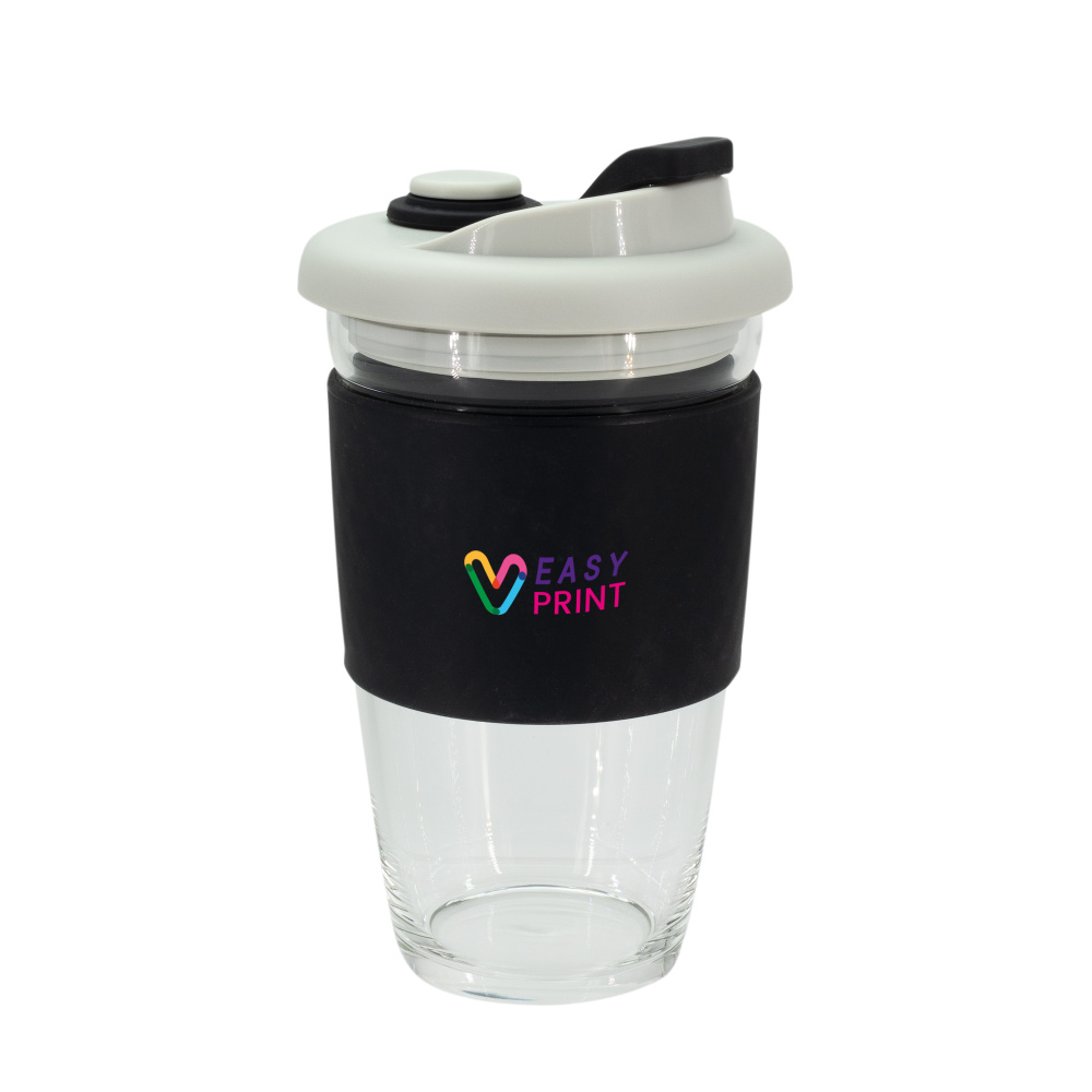 Logotrade promotional merchandise picture of: Glass coffee cup 424 ml