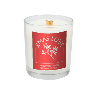 Logo trade promotional gift photo of: Soy candle 190g Christmas love