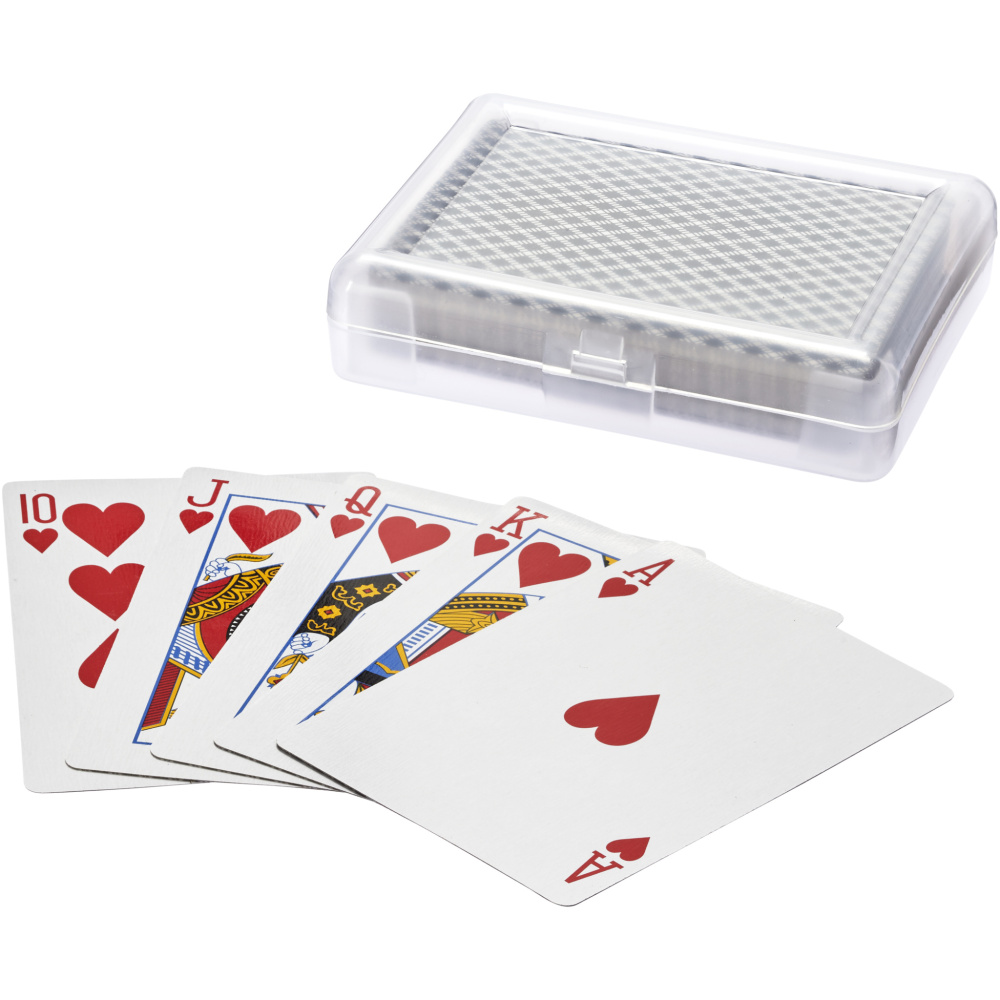 Logo trade promotional products image of: Reno playing cards set in case