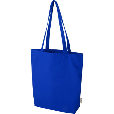 Logo trade corporate gifts picture of: Florida 270 g/m² GRS recycled tote bag 10L