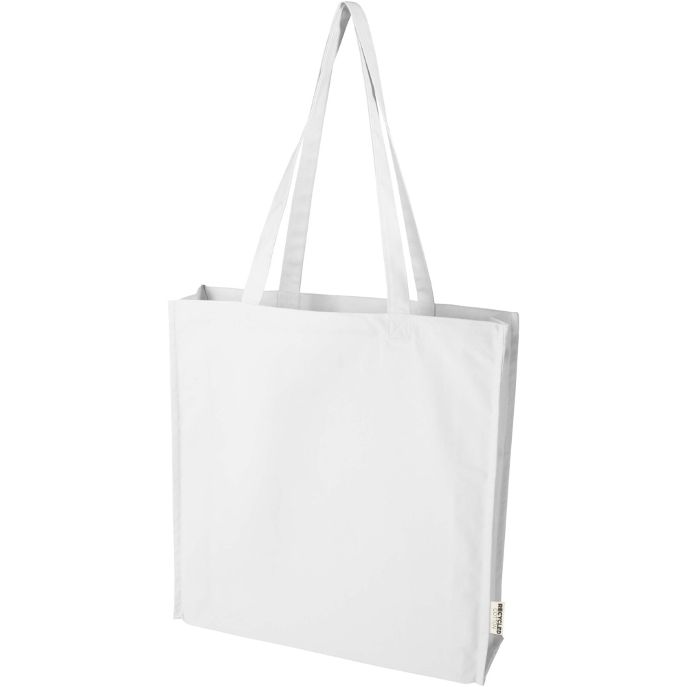 Logotrade promotional giveaway picture of: Florida 270 g/m² GRS recycled gusset tote bag 14L