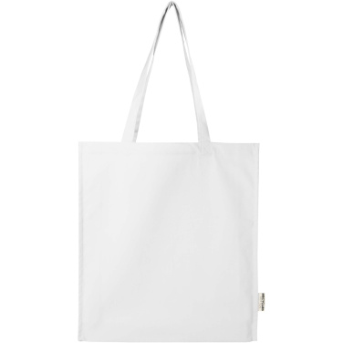 Logo trade advertising products image of: Florida 270 g/m² GRS recycled gusset tote bag 14L