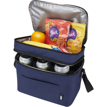 Logotrade promotional item image of: Tundra GRS RPET double compartments cooler bag 13L