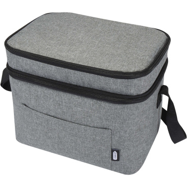 Logotrade promotional item picture of: Tundra GRS RPET double compartments cooler bag 13L