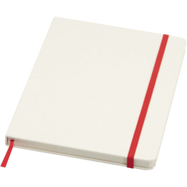 Logotrade promotional item picture of: Bass A5 recycled hard cover notebook with lined pages