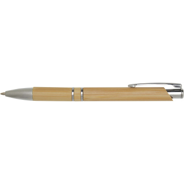 Logotrade business gift image of: Wicker bamboo ballpoint pen