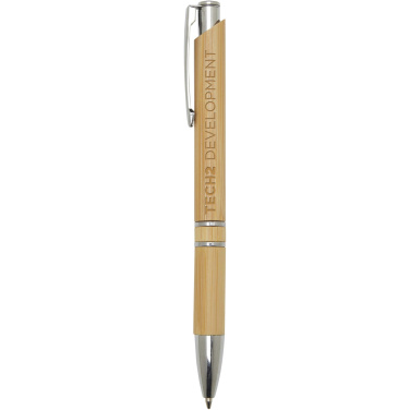 Logotrade advertising product picture of: Wicker bamboo ballpoint pen