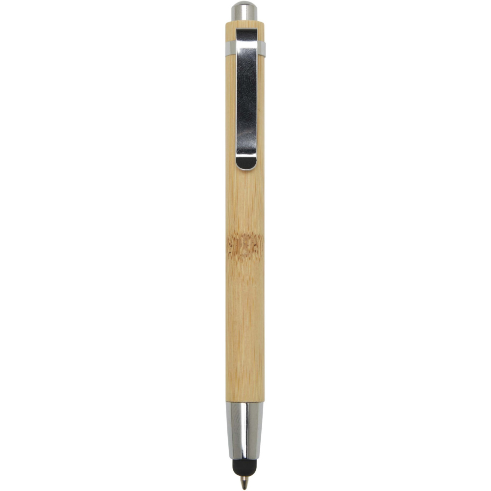 Logo trade corporate gift photo of: Elm bamboo ballpoint pen