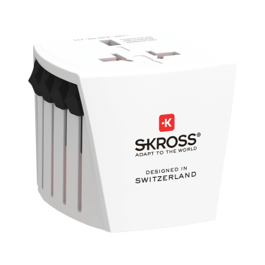 Logo trade promotional products image of: SKROSS World Travel Adapter MUV Micro