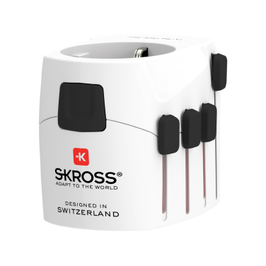 Logo trade business gifts image of: SKROSS Pro 3-Pole World Travel Adapter