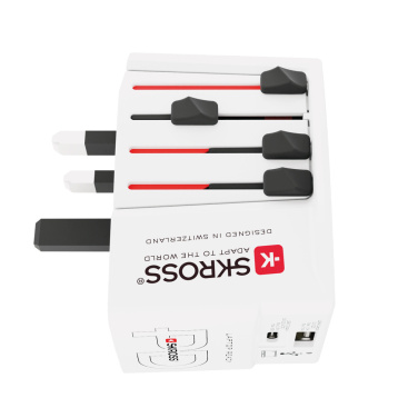 Logotrade promotional giveaway picture of: SKROSS World Travel Adapter MUV 65W PD with USB C Cable