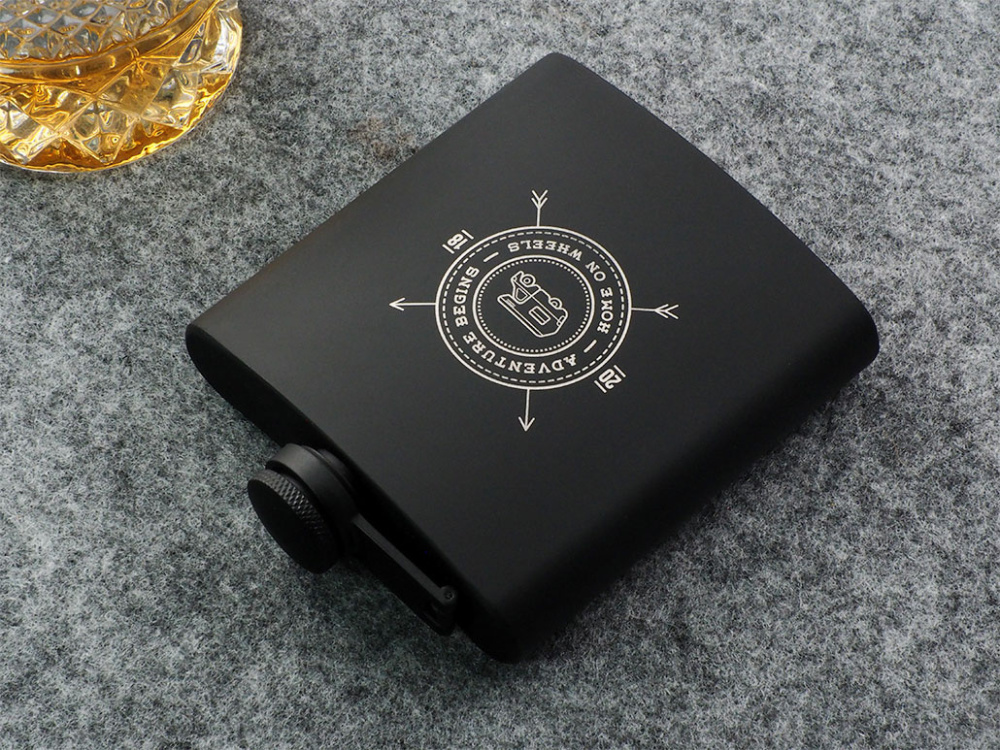 Logo trade promotional merchandise image of: Hip flask 190203600