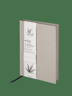 Logo trade promotional merchandise photo of: Recycled Hemp Notebook 209734300