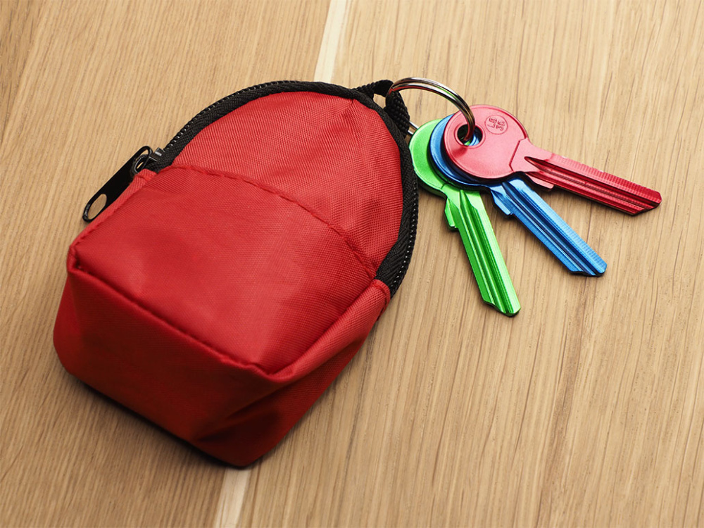 Logo trade promotional giveaway photo of: Keychain - Backpack 143412000