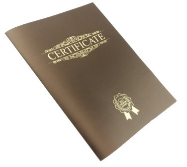 Logo trade corporate gifts image of: Certificate cover 152094