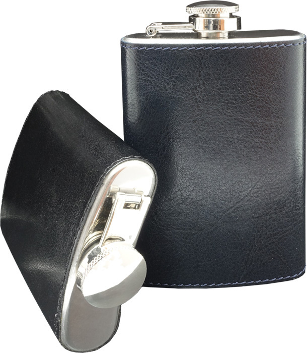 Logo trade business gifts image of: Hip flask 426019