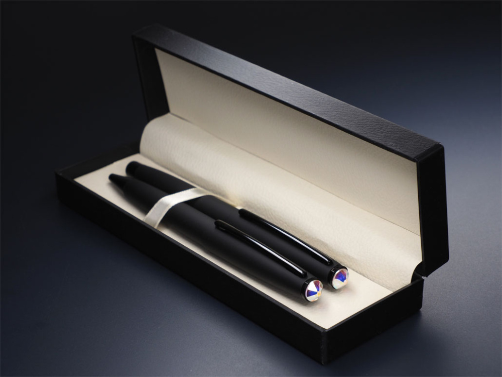 Logo trade promotional products image of: Swarovski Crystal Pen set 1236036