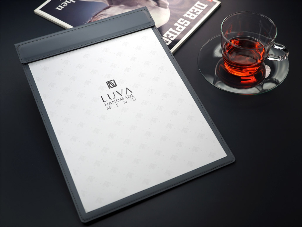 Logo trade promotional merchandise image of: Menu cover 1241094