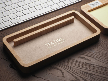 Logo trade promotional products image of: Wooden desk organiser 1850292