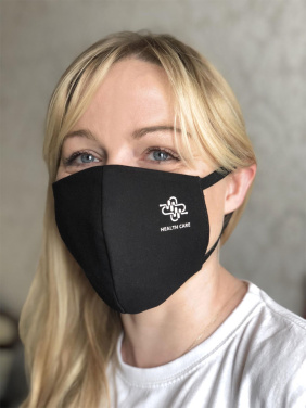 Logo trade promotional giveaway photo of: VENUS PRO cotton face mask with a pocket an HEPA filter 1378165