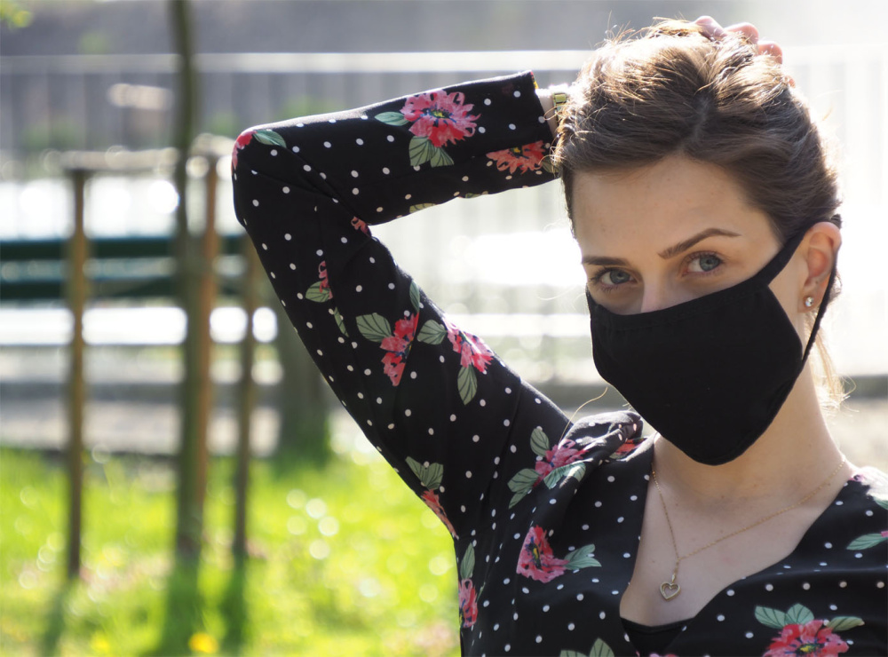 Logotrade corporate gift picture of: MARS PRO cotton mask (size M) with pocket and HEPA filter 1380165