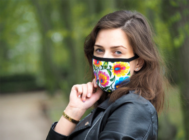 Logo trade promotional item photo of: MARS PRO cotton mask (size M) with pocket and HEPA filter 1380165
