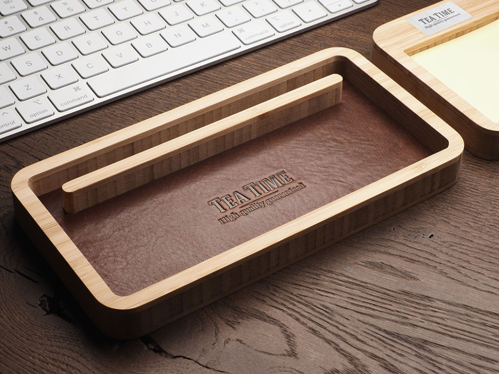 Logotrade promotional merchandise photo of: Wooden desk organiser 1852292