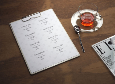 Logo trade promotional giveaways picture of: Clipboard menu 1122119