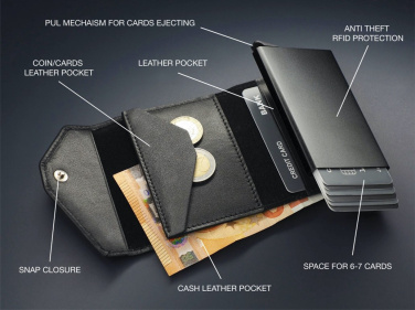 Logo trade promotional merchandise picture of: RFID wallet 1249131