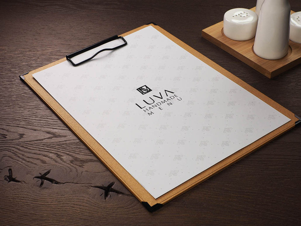 Logo trade promotional gifts picture of: Clipboard menu 1028280