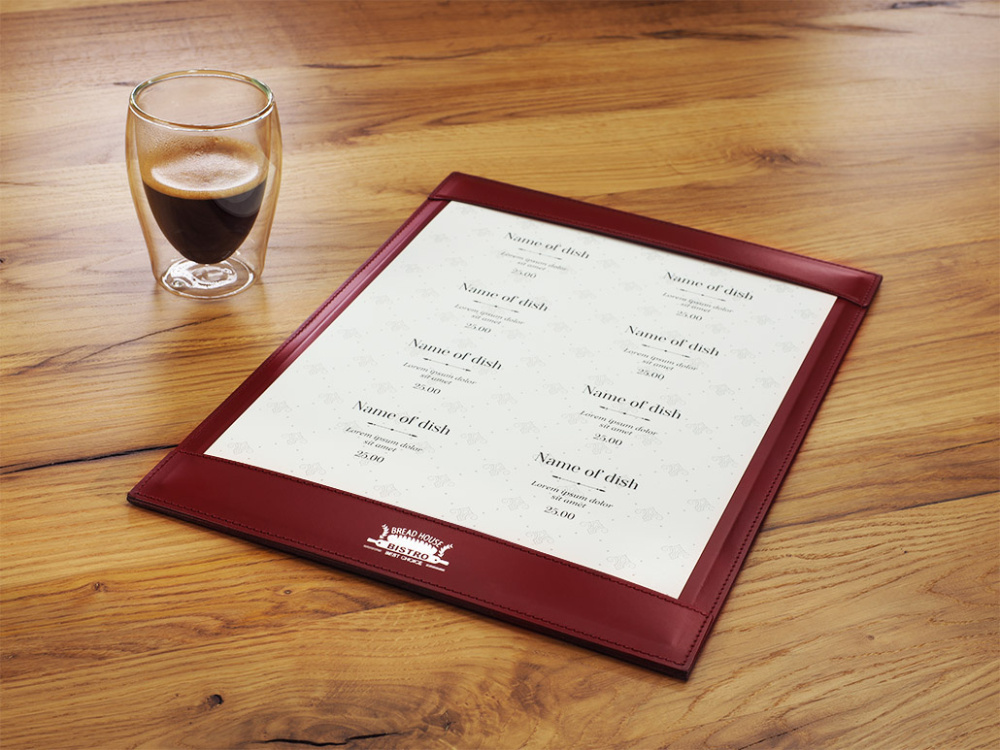 Logo trade promotional gifts image of: Menu pad 1025094