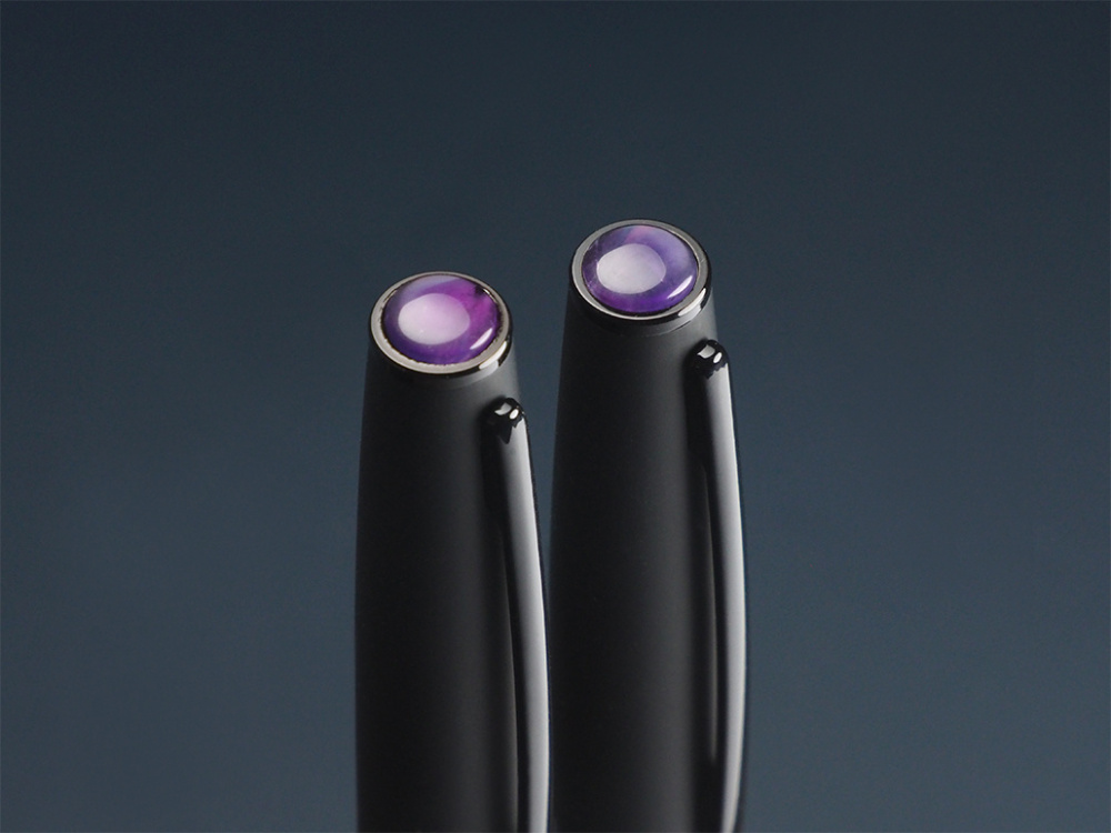 Logo trade promotional gifts picture of: Amethyst Pen set  1288036