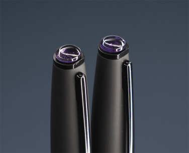 Logo trade promotional gifts image of: Amethyst Pen set  1288036