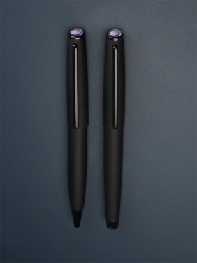 Logo trade advertising products image of: Amethyst Pen set  1288036