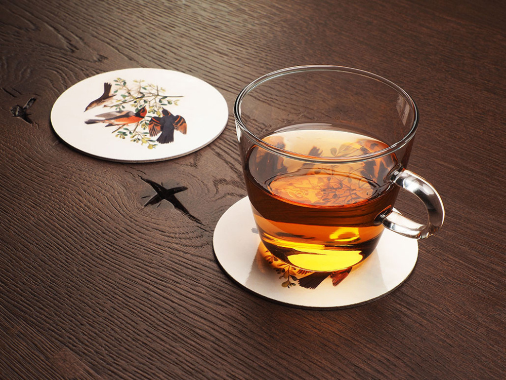 Logo trade promotional merchandise photo of: Printed paper coaster 1837117