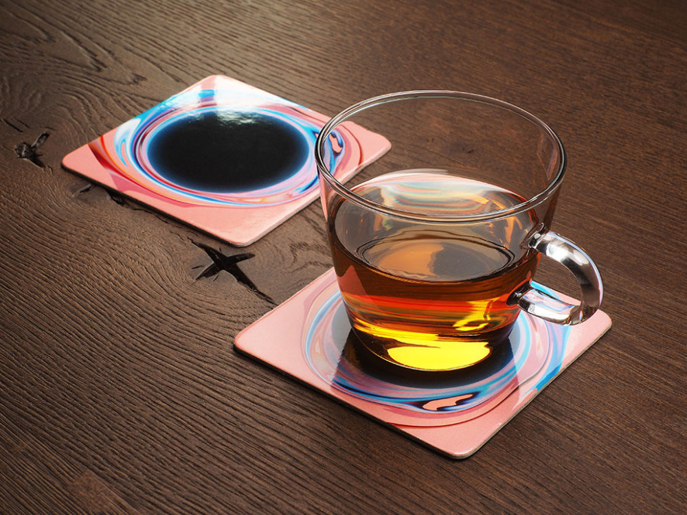 Logo trade promotional gift photo of: Printed paper coaster 1839117