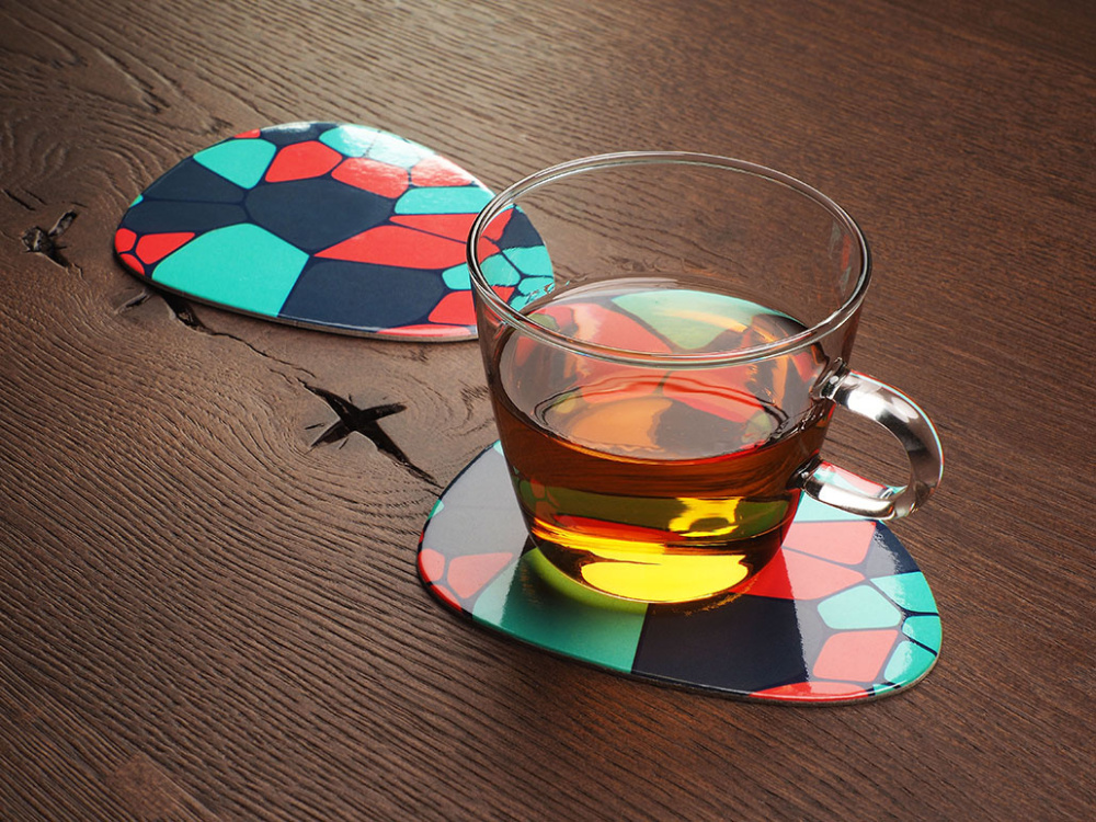 Logo trade promotional giveaways image of: Printed paper coaster 1840117