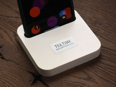 Logo trade promotional gift photo of: Wooden telephone stand 1848121