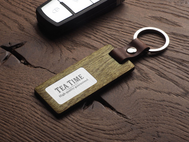 Logotrade promotional merchandise picture of: Wooden keyring 1853121