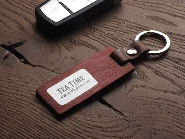 Logotrade promotional giveaway image of: Wooden keyring 1853121