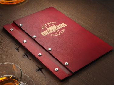 Logo trade corporate gifts image of: Menu cover 1860121